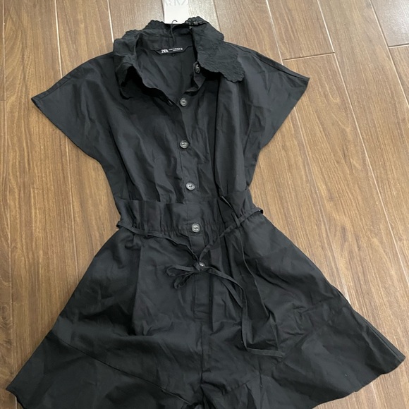 Zara black string raffle romper - Picture 4 of 5